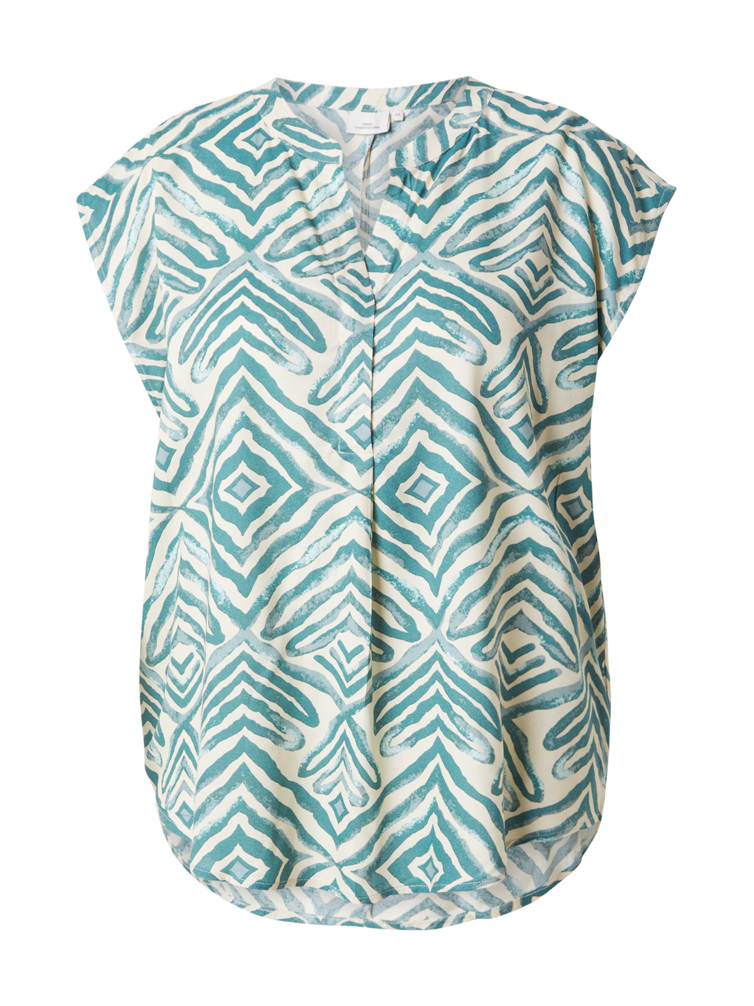 ONLY Carmakoma Blus 'CARSHILLA' i grön: framsida