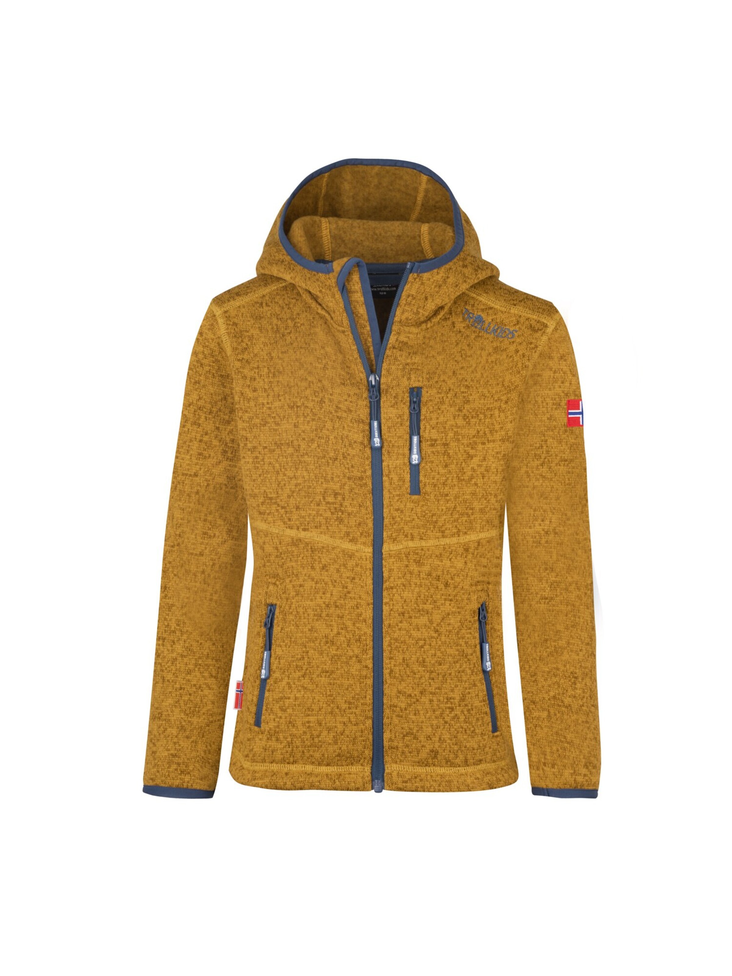 TROLLKIDS Fleece Jacket in Red: front