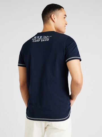 T-Shirt CAMP DAVID en bleu