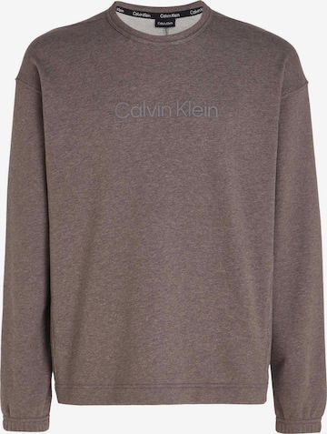 Sweat de sport Calvin Klein Sport en gris : devant