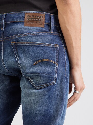 G-STAR Slimfit Kavbojke '3301' | modra barva