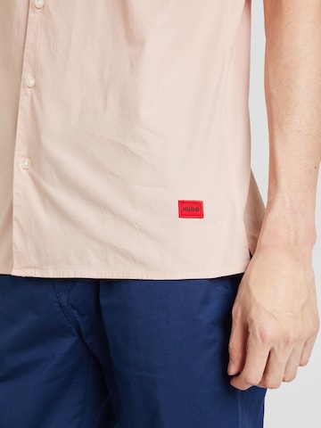HUGO Red Regular fit Button Up Shirt 'Ebor' in Pink