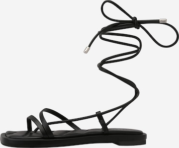 Simmi London T-Bar Sandals 'MARLEIGH' in Black