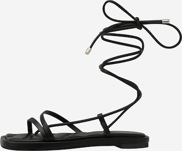 Simmi London - Sandalias de dedo 'MARLEIGH' en negro