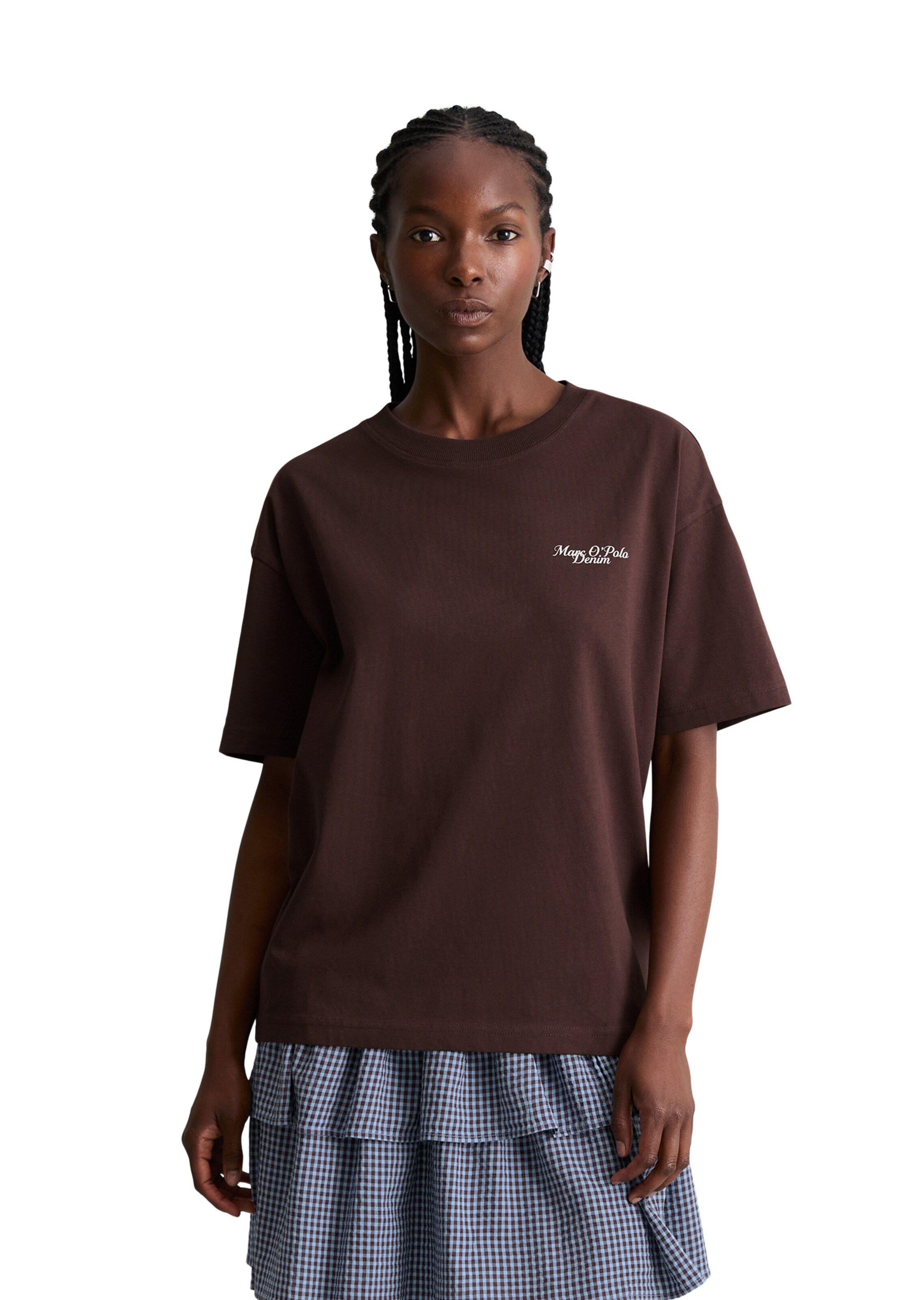 Marc O'Polo DENIM T-Shirt in Rot: Vorderseite