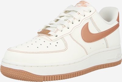 Sportbačiai be auliuko 'AIR FORCE 1 '07' iš Nike Sportswear, spalva – nebalintos drobės spalva / ruda, Prekių apžvalga