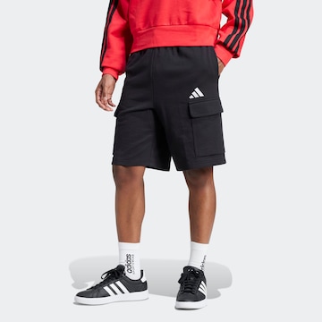 ADIDAS SPORTSWEAR Loosefit Sportshorts in Schwarz: Vorderseite