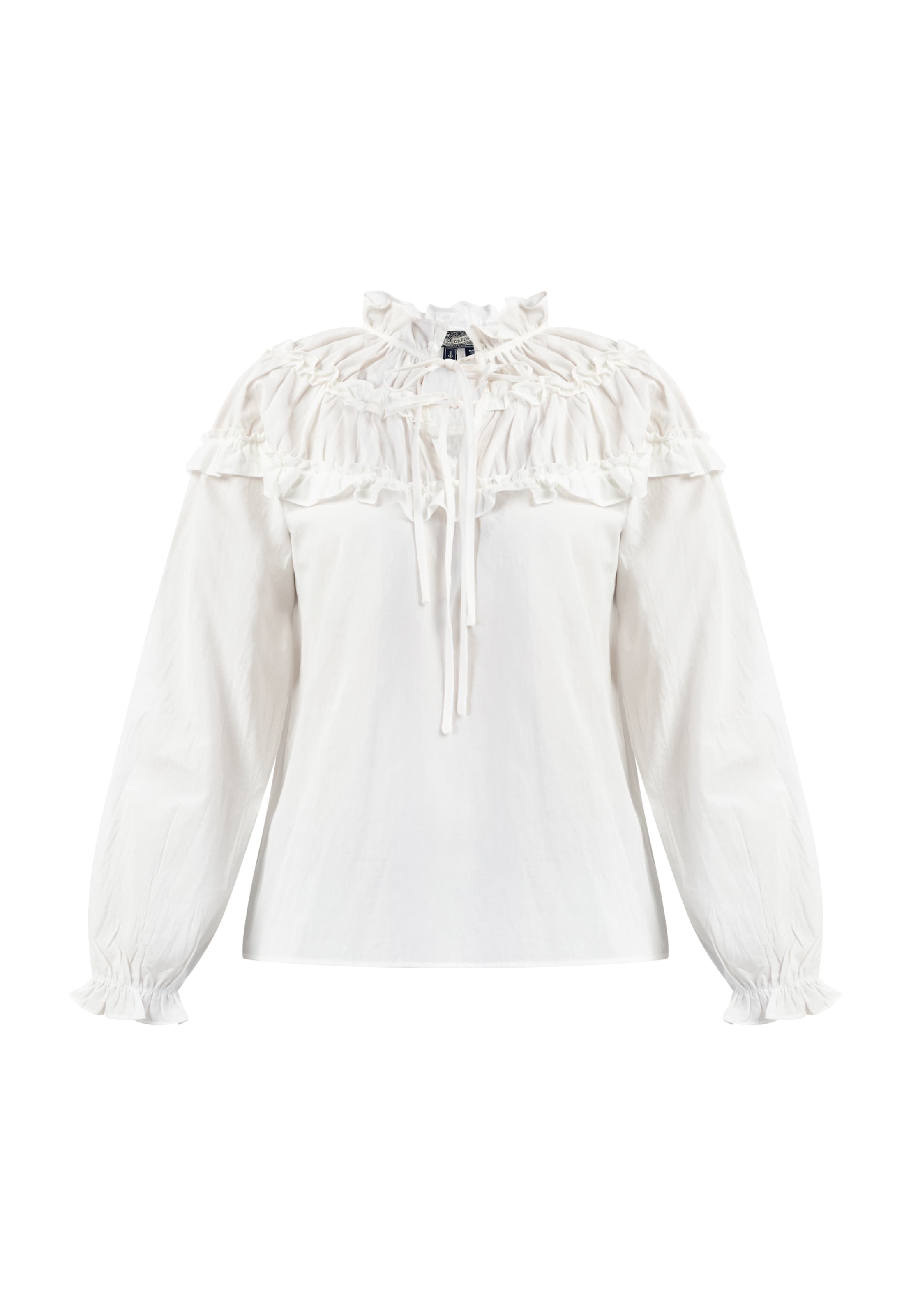 DreiMaster Vintage - Blusa en blanco: frente