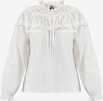 DreiMaster Vintage - Blusa en blanco: frente