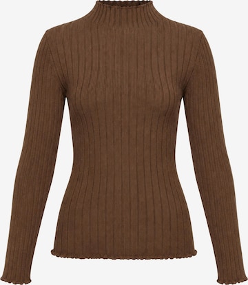 SASSYCLASSY Shirt in Brown: front