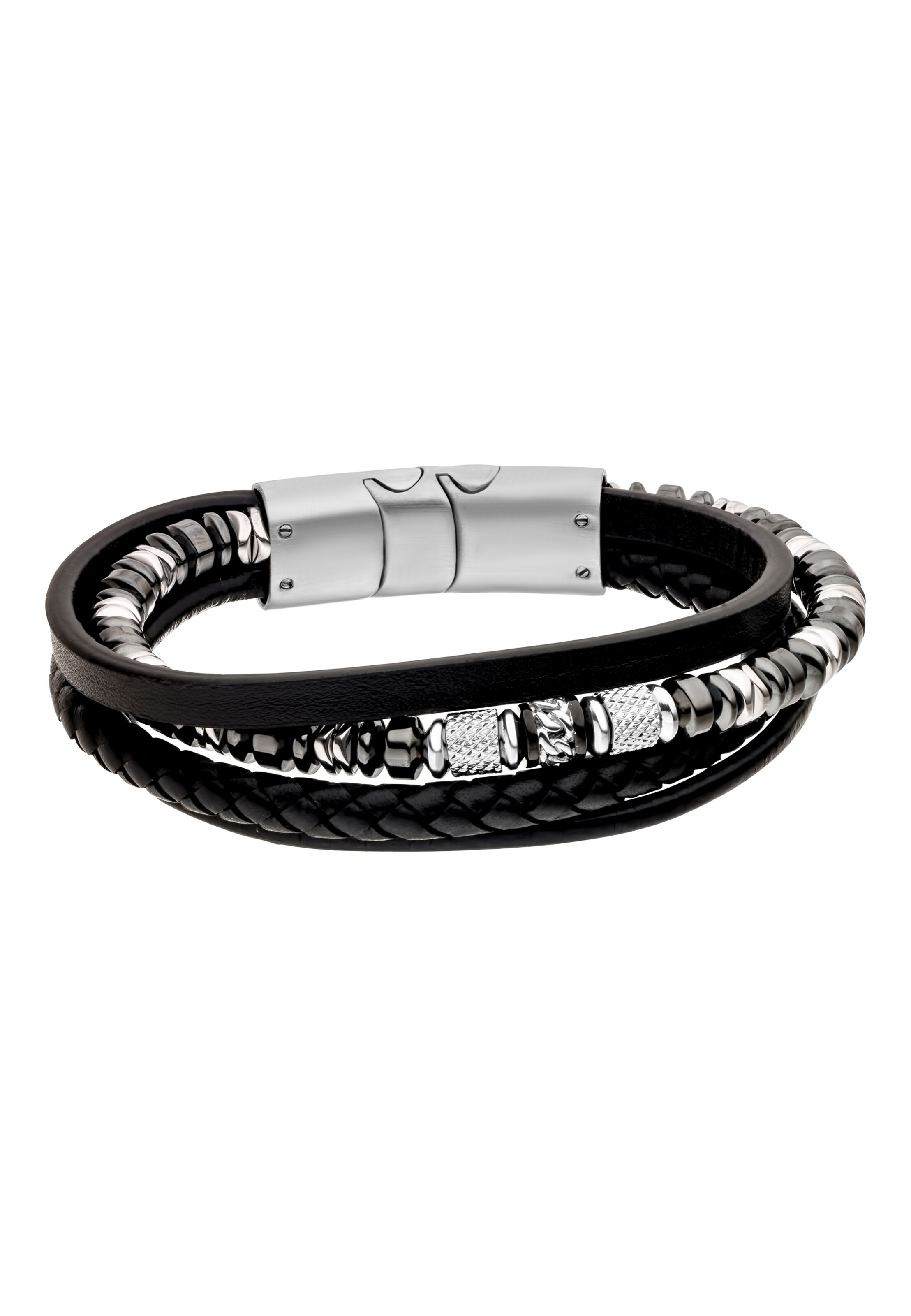 Steelwear Armband 'London' in Schwarz: Vorderseite