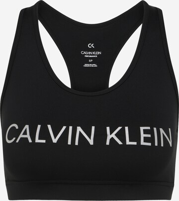 Bustier Soutien-gorge Calvin Klein Sport en noir : devant