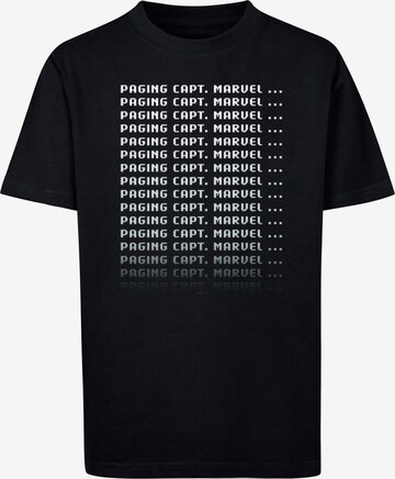 T-Shirt 'Captain Marvel - Paging Cpt. Marvel' ABSOLUTE CULT en noir : devant