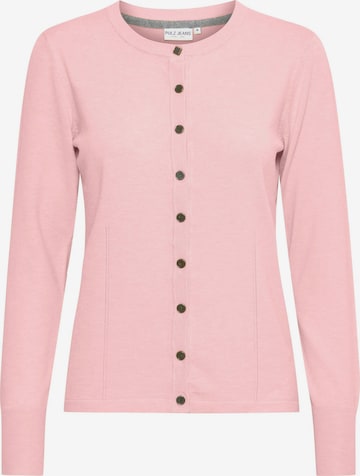 PULZ Jeans Strickjacke 'Sara' in Pink: Vorderseite