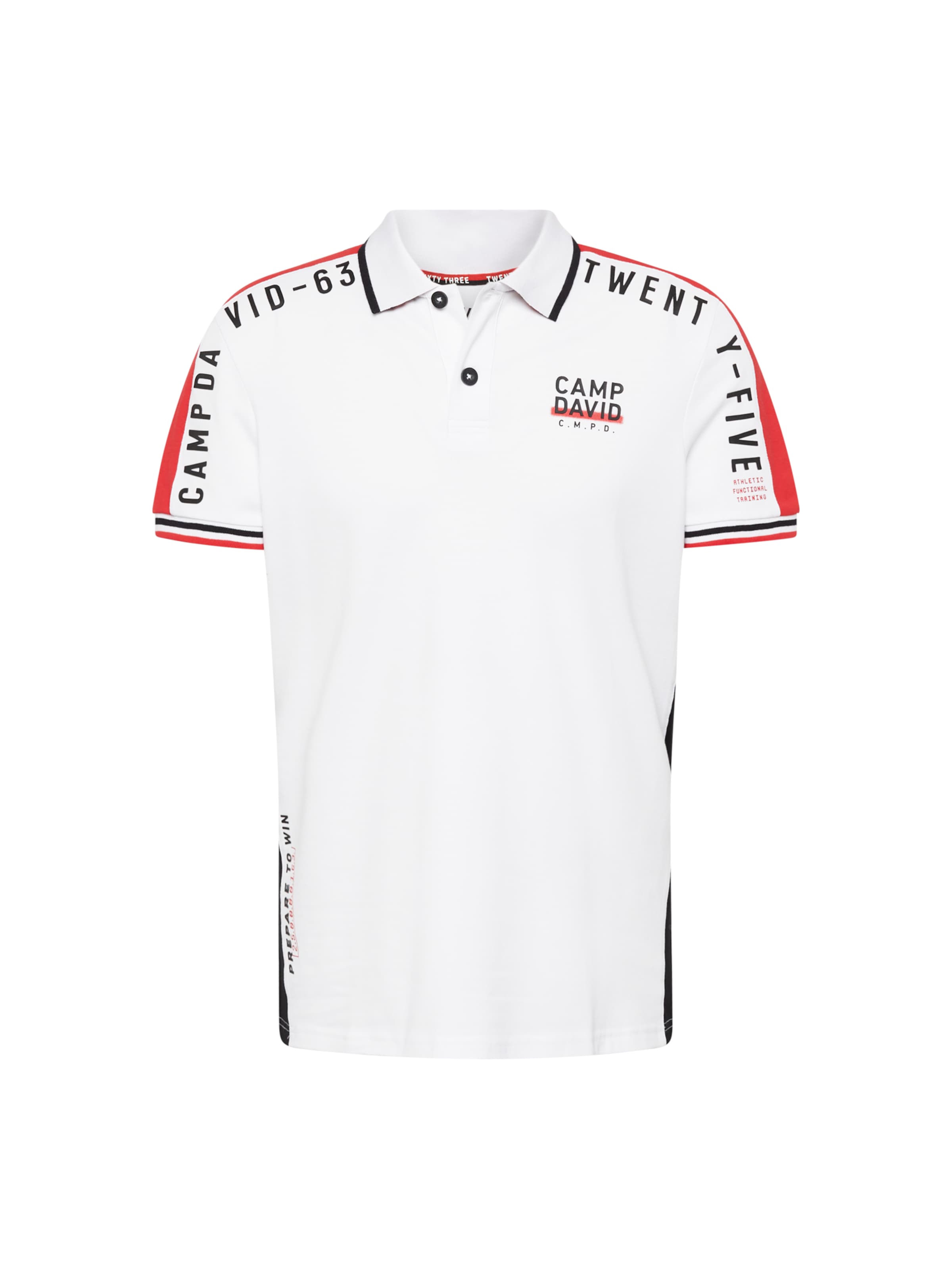 CAMP DAVID Футболка в Белый: спереди
