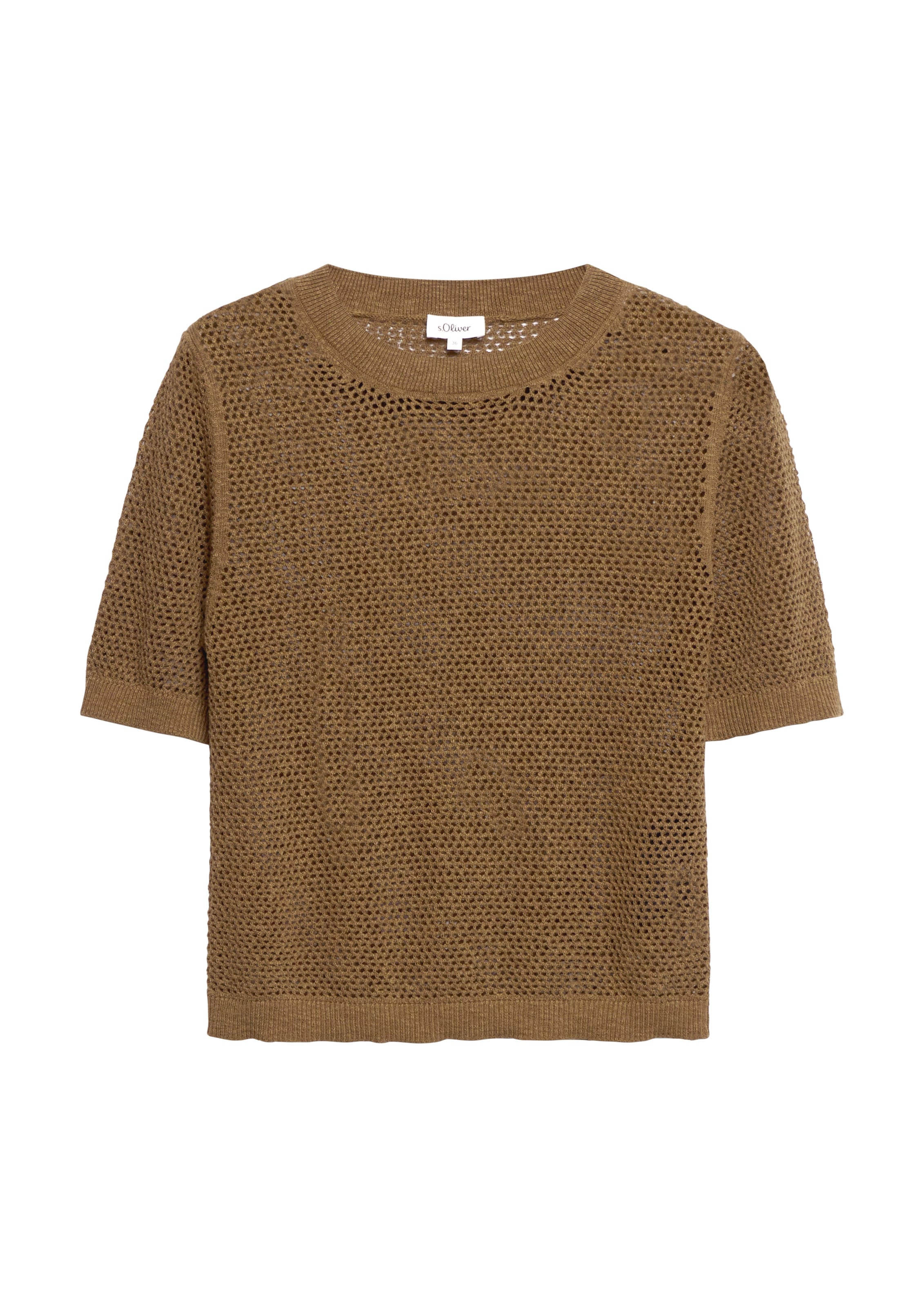 s.Oliver Pullover in Braun: Vorderseite
