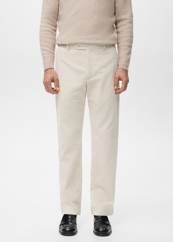 MANGO MAN Regular Hose 'Pierre' in Weiß: Vorderseite