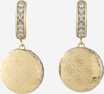 Boucles d'oreilles 'Rising' GUESS en or : devant