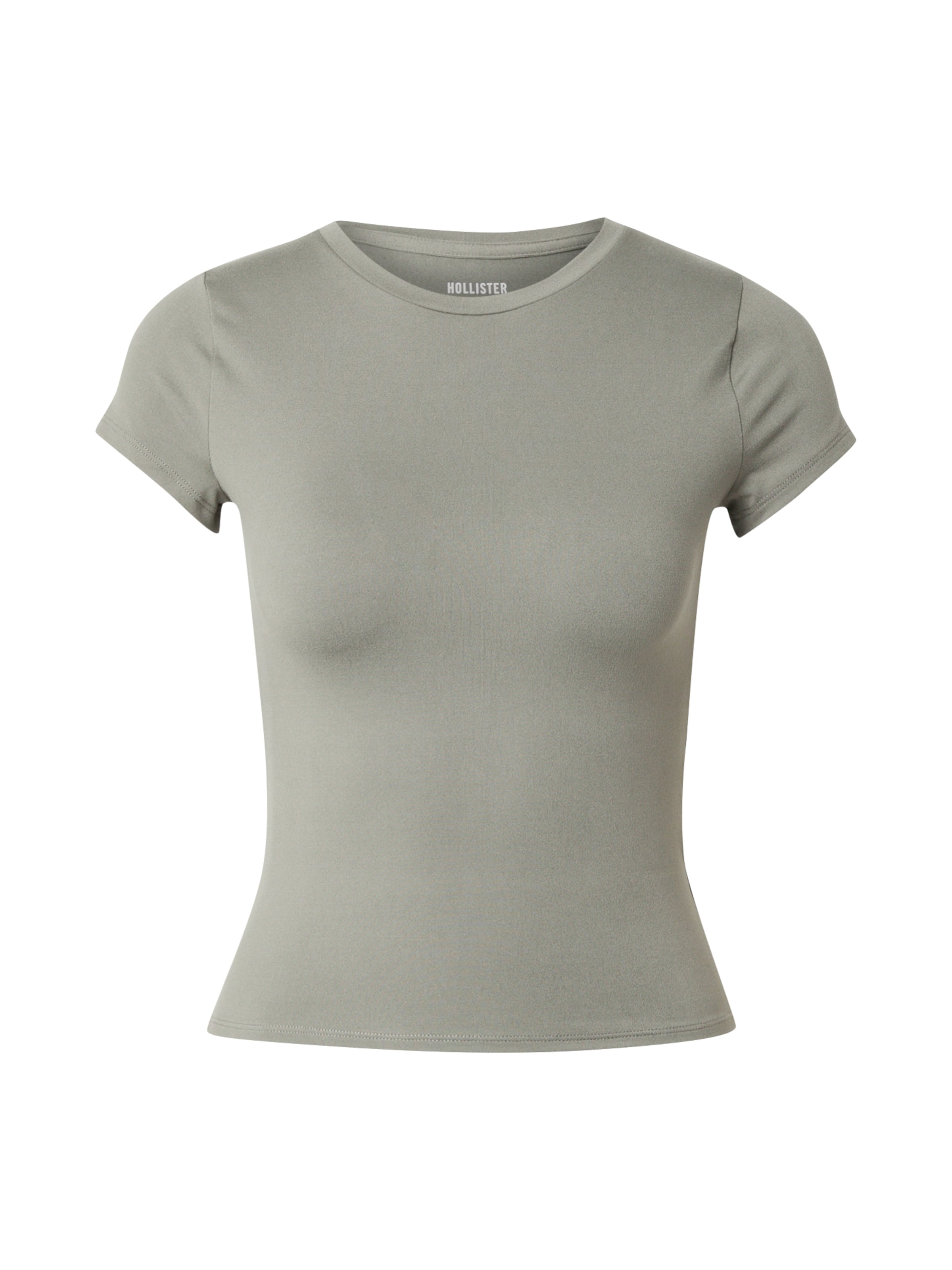 HOLLISTER Тениска в зелено: отпред