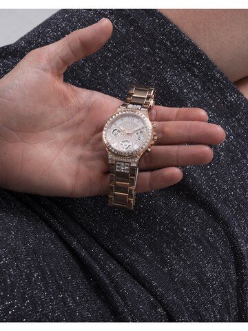 GUESS Analog Watch 'Moonlight' in Gold: front