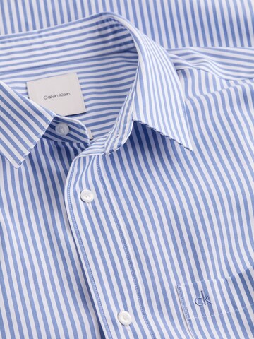 Calvin Klein Comfort fit Overhemd in Blauw