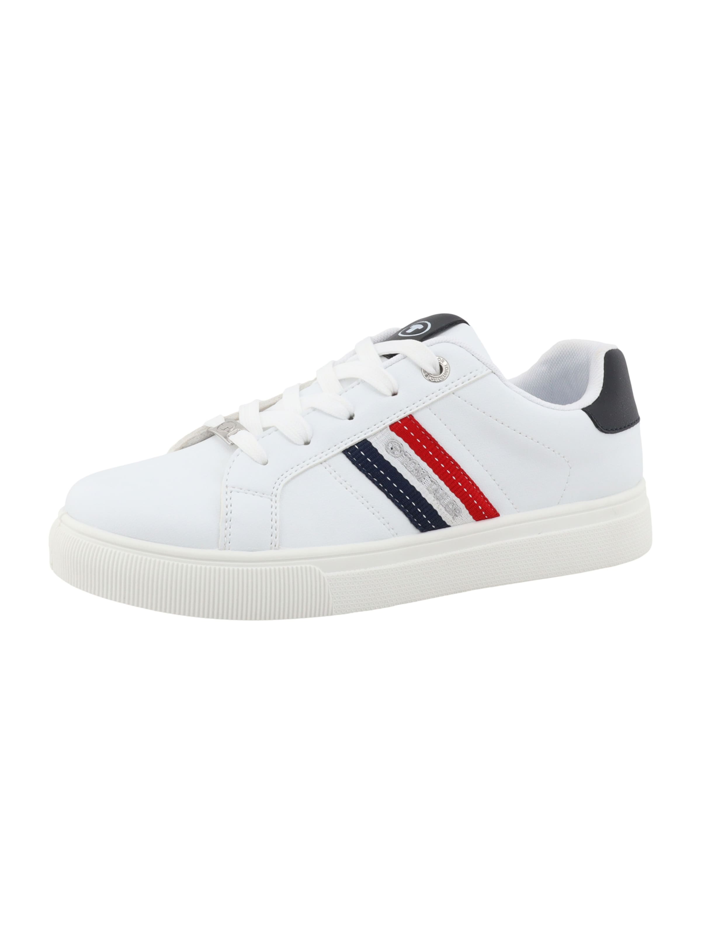 TOM TAILOR Sneakers in White: front
