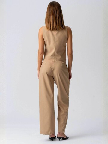 TEESHOPPEN Kamizelka ' Natalie ' w kolorze brązowy