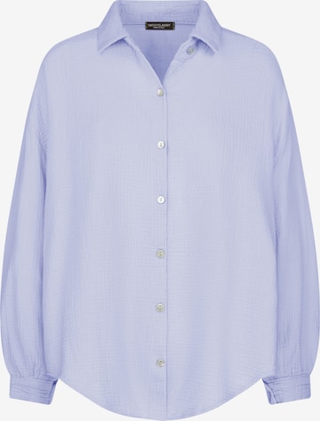 SASSYCLASSY Bluse 'kürzere Variante' in Blau: Vorderseite