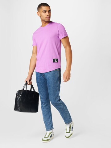 Calvin Klein Jeans Тениска в лилав