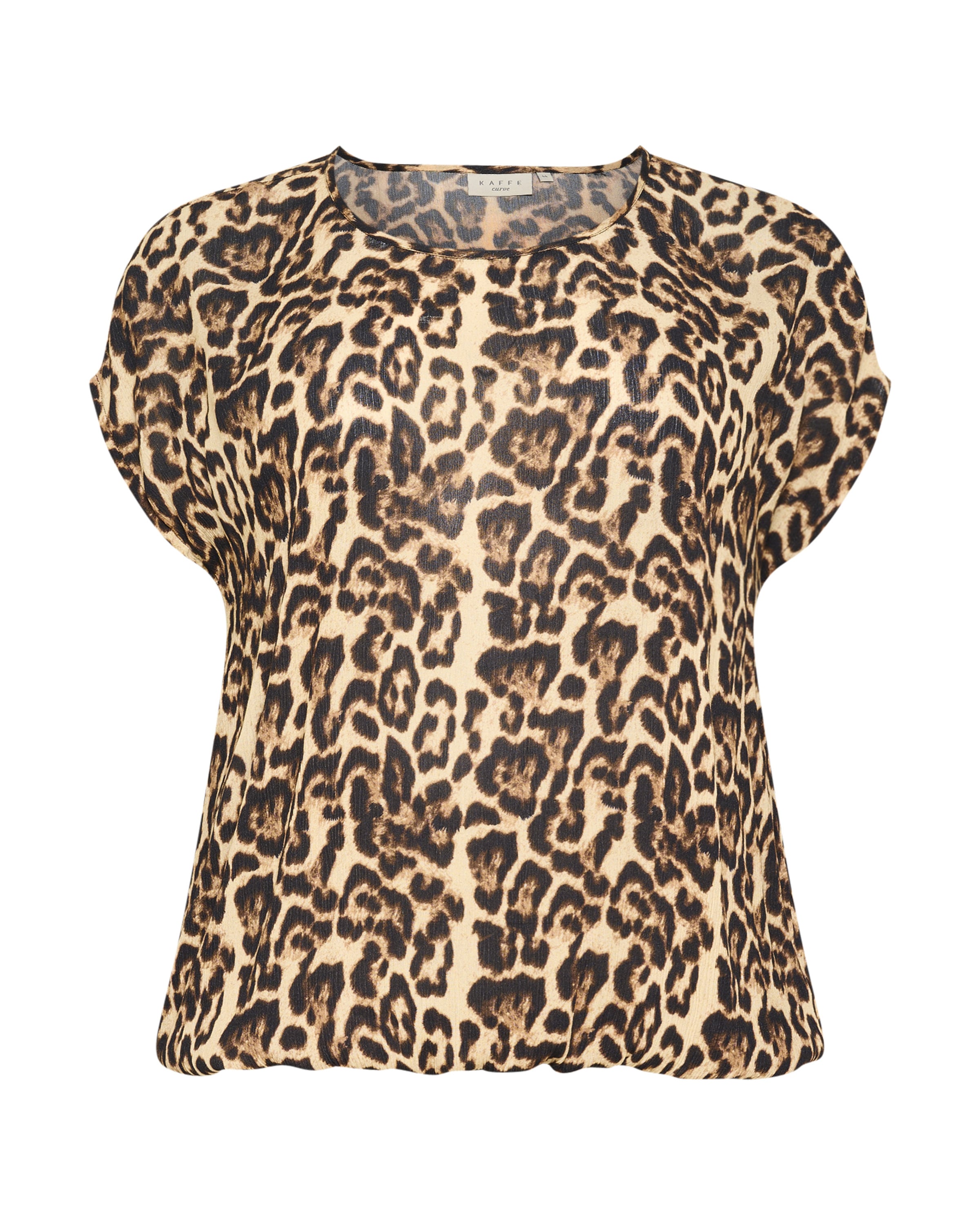 KAFFE CURVE Blouse 'Ami' in Beige: voorkant