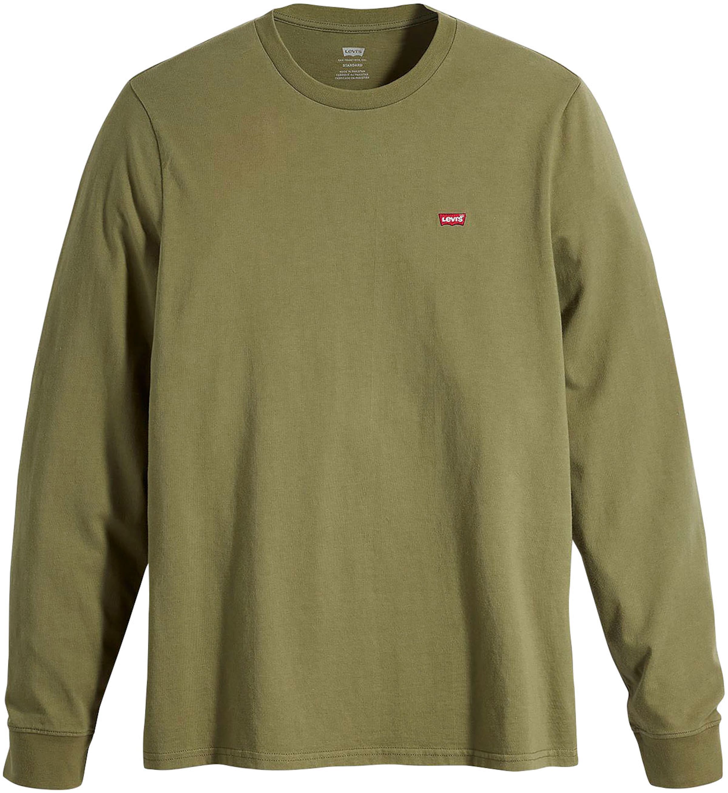 zaļš LEVI'S ® Standarta piegriezums T-Krekls 'Housemark Long Sleeve Tee': no priekšpuses