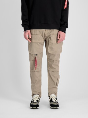 regular Pantaloni cargo di ALPHA INDUSTRIES in beige: frontale