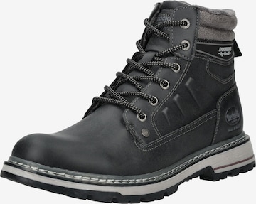 Bottes à lacets Dockers by Gerli en noir : devant