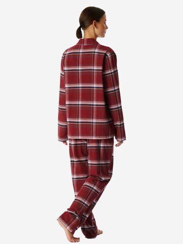 SCHIESSER Pyjama 'Selected Premium Warming' in Rot