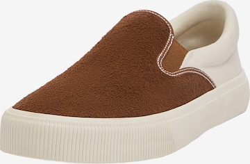 Pull&Bear Slip On in Braun: predná strana