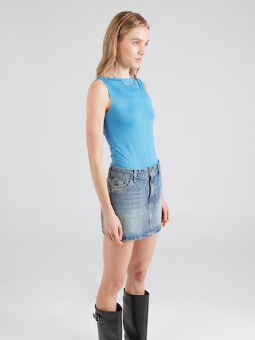 WEEKDAY - Top 'Annie' em azul: frente