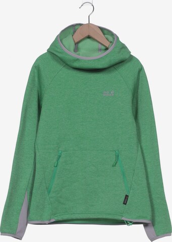 JACK WOLFSKIN Sweatshirt & Zip-Up Hoodie in S in Green: front