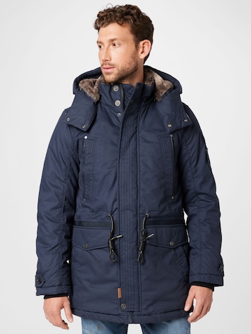 TOM TAILOR Winter parka in Blue: front