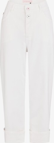 MARC AUREL Loose fit Pants in White: front