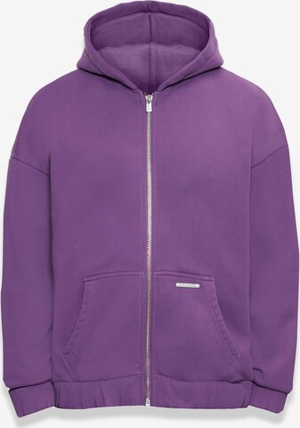 Veste de survêtement 'Bazix Republiq' Dropsize en violet : devant