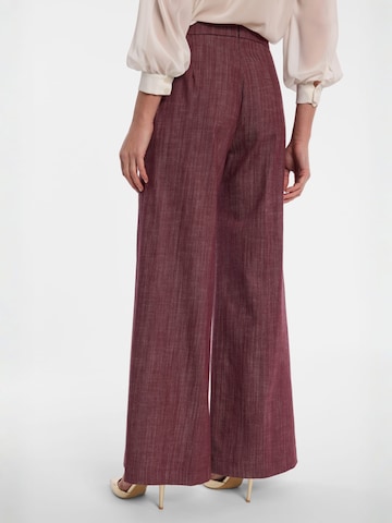 Ana Alcazar Wide leg Trousers in Purple