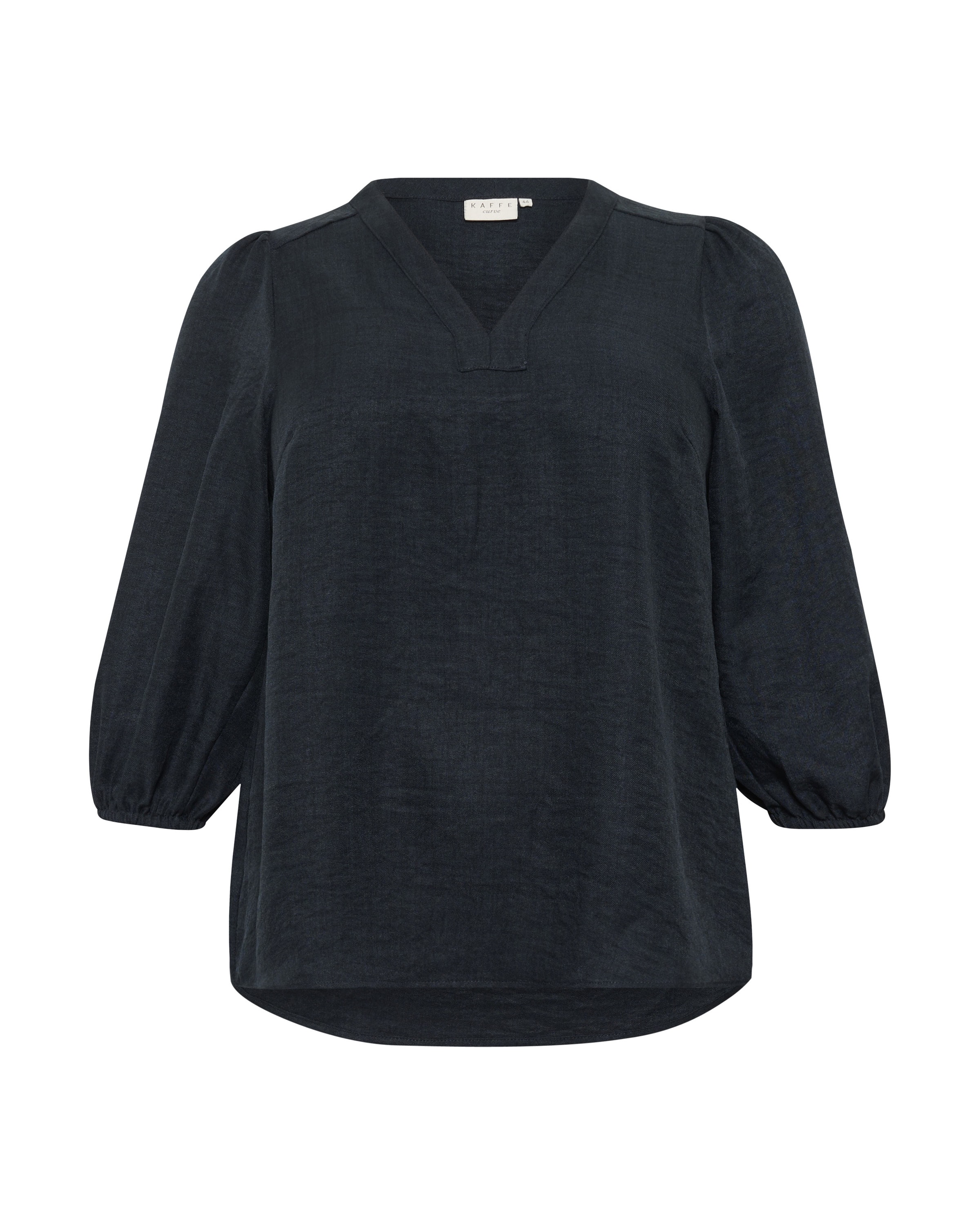 KAFFE CURVE Bluse 'KCellinor' i grøn: forside
