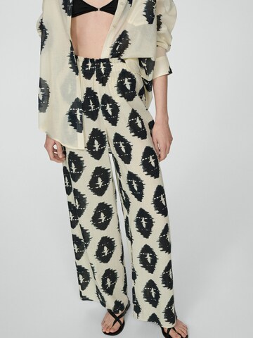 MANGO Loosefit Hose 'BRANDY' in Beige: Vorderseite