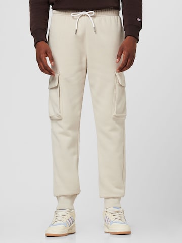 Champion Authentic Athletic Apparel Tapered Cargobroek 'Legacy' in Grijs: voorkant