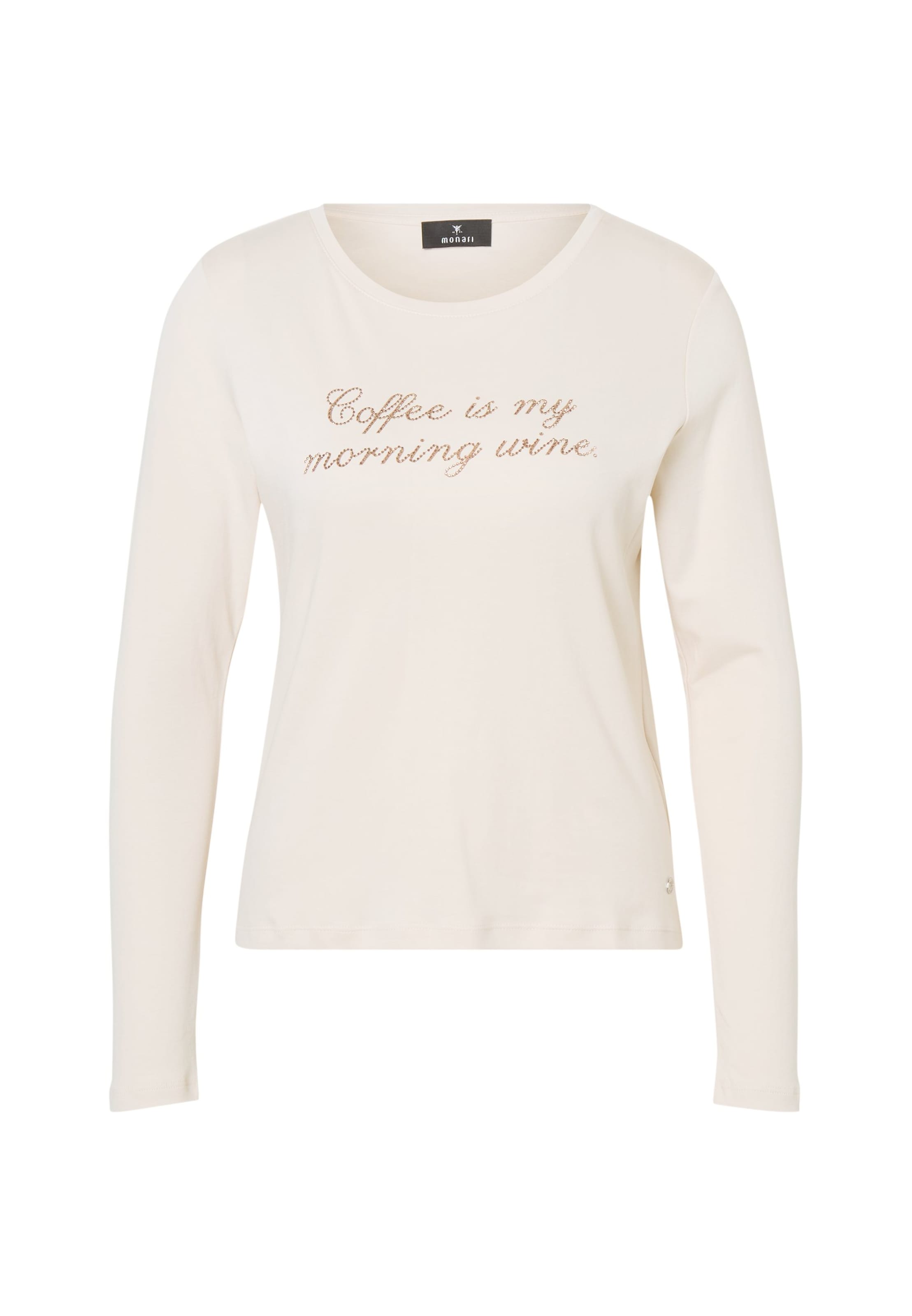 Tricou de la monari pe bej: față