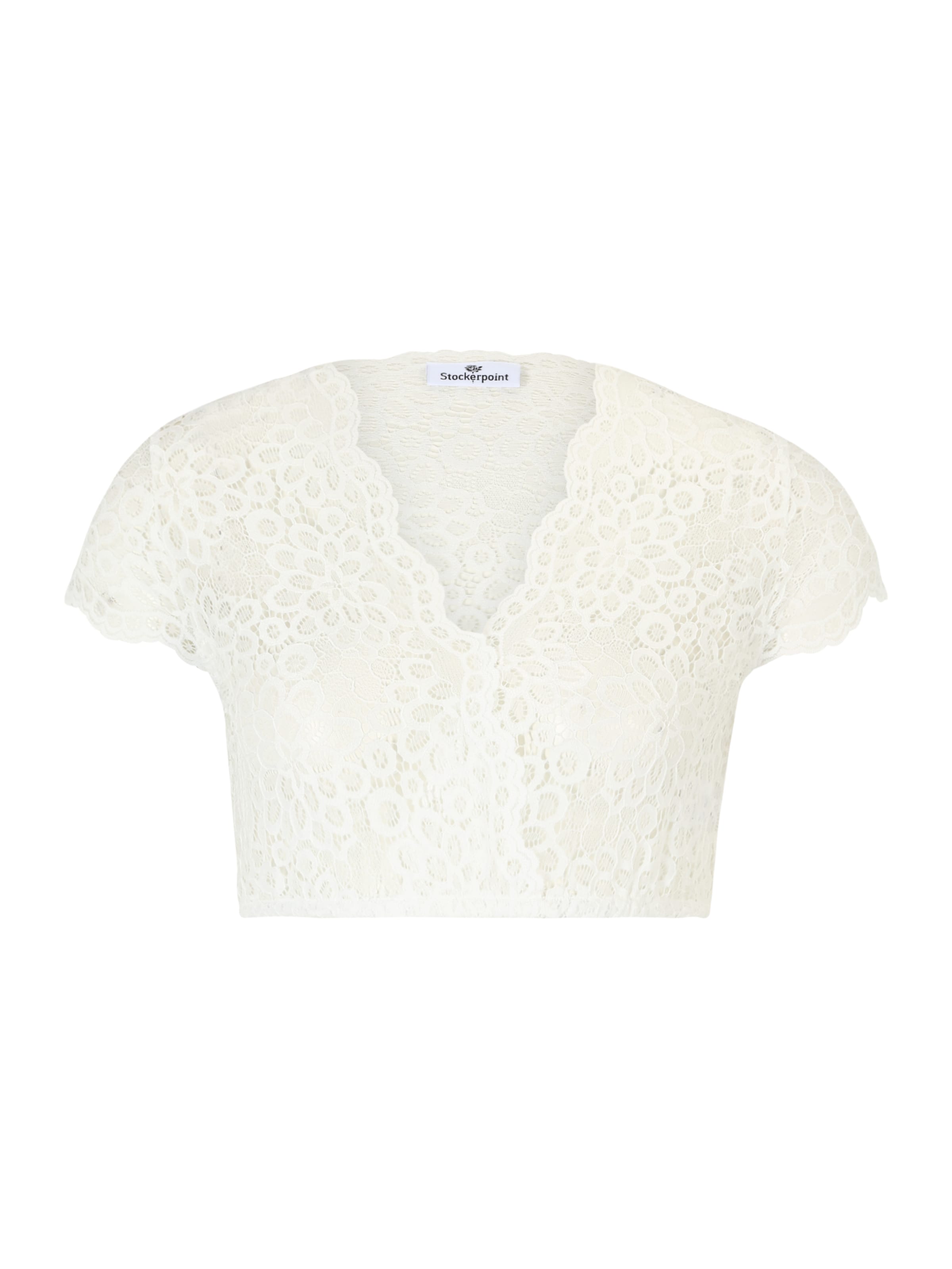 STOCKERPOINT Trachtenbluse 'Selina' in Weiß: Vorderseite