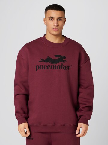 Pacemaker Sweatshirt 'Falk' in Rood: voorkant