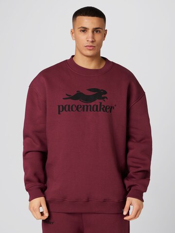 Pacemaker Sweatshirt 'Falk' in Rot: predná strana