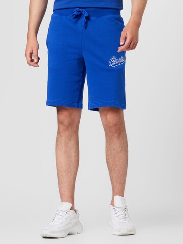 Champion Authentic Athletic Apparel Regular Trousers in Blue: front