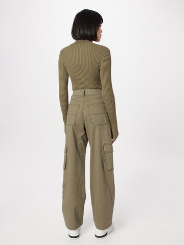 HOLLISTER Wide leg Cargo trousers in Green